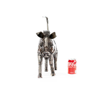 Small Warthog Metal Sculpture, 3 of 10