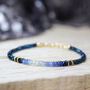 Ombre Blue Sapphire Bracelet In Silver Or Gold, thumbnail 1 of 11