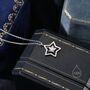 Cz Star Pendant Necklace In Sterling Silver, thumbnail 5 of 11