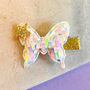 Pastel Butterfly Hair Clip With Glitter Fastening, thumbnail 1 of 2