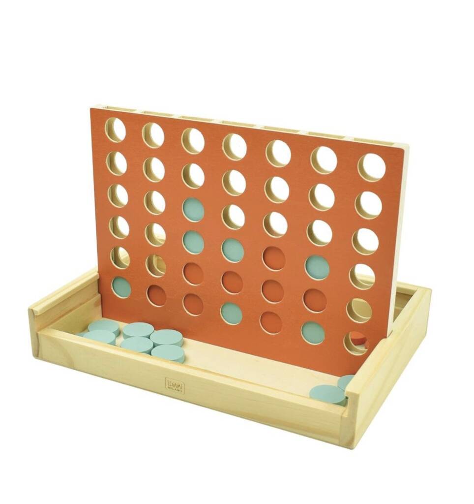 Vintage Style Wooden Four In A Line Game, 1 of 3
