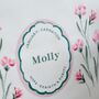 Personalised Birth Flower Personalised Wall Hanging, thumbnail 2 of 12