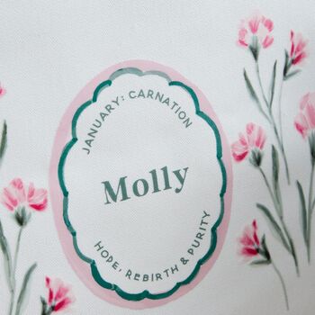 Personalised Birth Flower Personalised Wall Hanging, 2 of 12