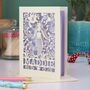 Personalised Papercut Mermaid Birthday Card, thumbnail 3 of 8