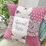 Special Friend Cushion Purple Bees And Flowers, thumbnail 1 of 12