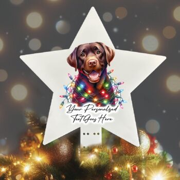 Personalised Labrador In Christmas Lights, 11 of 12