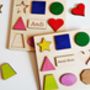 Personalised Geometric Shapes Sorting Puzzle, thumbnail 2 of 4