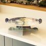 The Snowman And The Snow Dog Single Tier Card Christmas Cake Stand, thumbnail 2 of 4