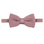 Wedding Handmade Knitted Bow Tie In Dusty Pink, thumbnail 1 of 6
