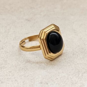 Black Agate Ring, 4 of 9