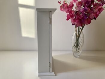 White Wooden Key Box Cabinet Wall Mounted Freestanding, 3 of 11