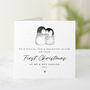 Personalised Son And Daughter In Law First Christmas Card, thumbnail 1 of 3