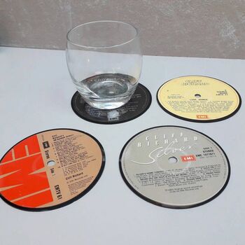 Cliff Richard Vinyl Record Coasters, 2 of 5