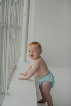 'Azure' Modern Cloth Nappy By Pēpi Collection, 9 of 12