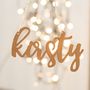 Personalised Glitter Copper Christmas Tree Decorations, thumbnail 4 of 4