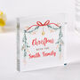 Personalised Christmas Family Name Plaque Gift, thumbnail 1 of 3
