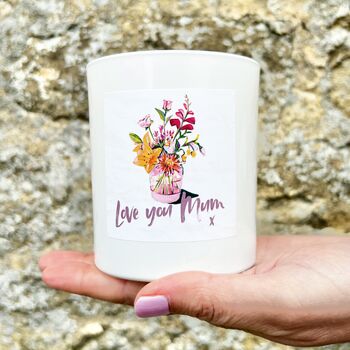 Love You Mum Soy Candle Gift, 3 of 8