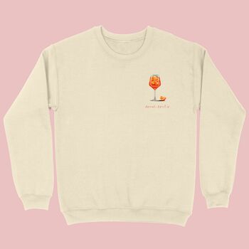 Aperol Spritz Cocktail Women's Sweatshirt, 2 of 2