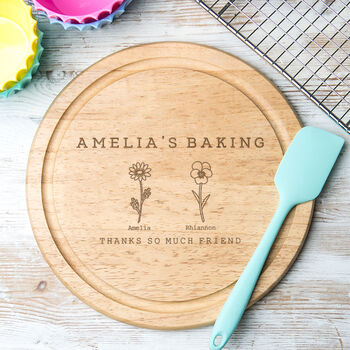 Personalised Family Birth Flower Cake Stand Gift For Mum Nan, 11 of 12