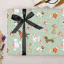 Three Sheets Of Christmas Dogs Wrapping Paper Green, thumbnail 1 of 2