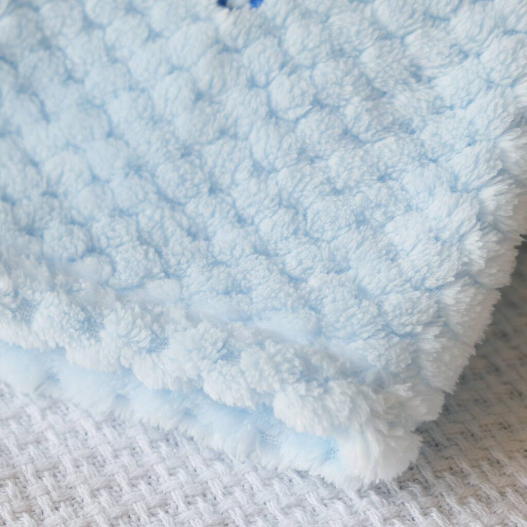 Personalised Blue Honeycomb Baby Blanket By D Caro | notonthehighstreet.com