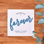 The First Day Of Forever Personalised Wedding Card, thumbnail 7 of 8