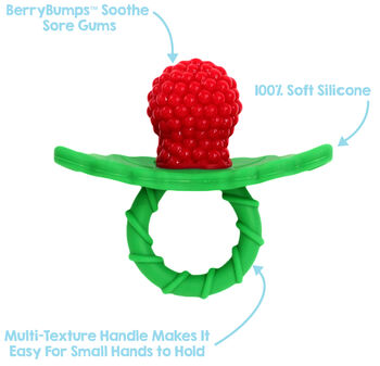 Raz Berry Teether Soothes Baby's Gums 2pack, 3 of 3