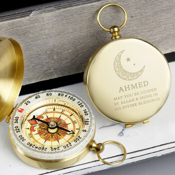 Personalised Eid And Ramadan Keepsake Compass, 3 of 5