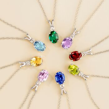Emerald Pendant Necklace In Sterling Silver And Gold, 12 of 12
