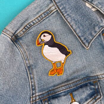 R.S.P.B. Puffin Bird Sew On Patch, 2 of 2