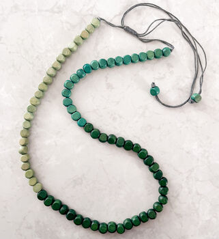 Ombre Wooden Bead Necklace, 2 of 4