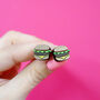 Burger Stud Earrings, thumbnail 1 of 4