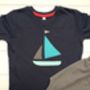 Kid's Sailing Boat T Shirt, thumbnail 2 of 4