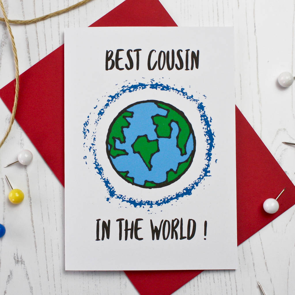 Best Cousin In The World Card