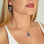 Matching Earrings And Necklace Set | Black And White, thumbnail 2 of 10