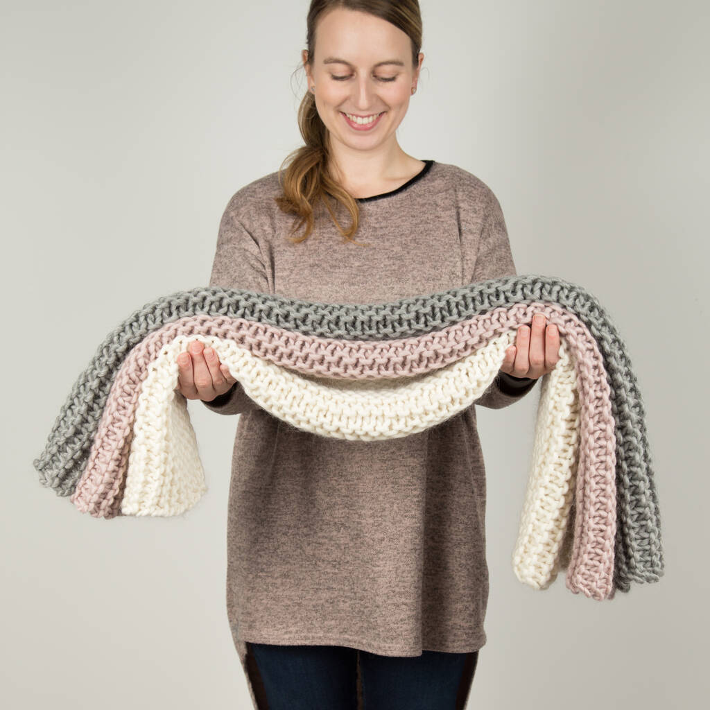 Hannahs Blanket Knitting Kit, 1 of 6