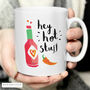 Valentines Gifts Hey Hot Stuff Coffee Mug, thumbnail 3 of 5