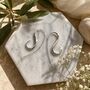 Sterling Silver Spiral Drop Earrings, thumbnail 2 of 6