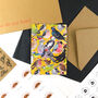 Aves British Garden Birds Christmas Greetings Card, thumbnail 2 of 5