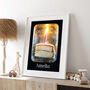 Personalised Birthday Cake Nursery Art Print Pink, thumbnail 2 of 5