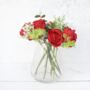 Everlasting Red Rose Bouquet With Gypsophelia, thumbnail 1 of 7