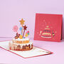 Happy Birthday Cake Pop Up Card, thumbnail 3 of 5
