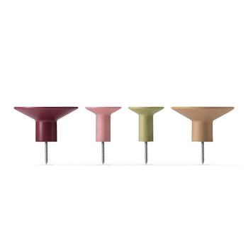 Wall Hanging Hooks Pin Style In A Set Of Four Colours, 3 of 9