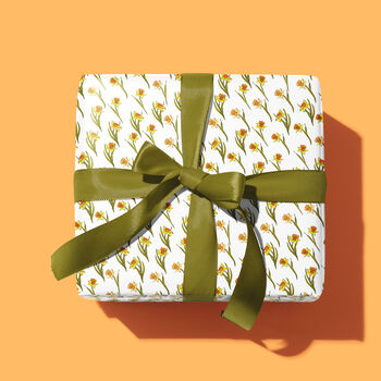 Daffodil Flower Wrapping Paper Roll Or Folded, 2 of 3