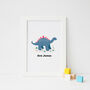 Personalised Stegosaurus Children's Print, thumbnail 1 of 9