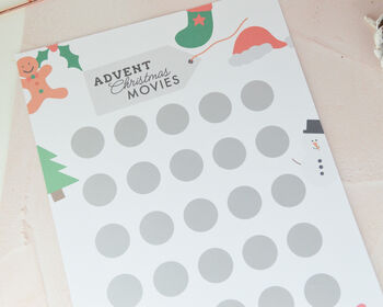 Personalised Movie Scratch Off Advent Calendar, 5 of 5