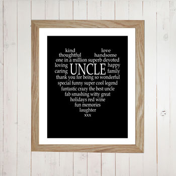Personalised Aunty / Auntie / Uncle Print, 2 of 3