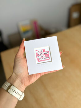 Love Actually Is All Around Mini Art Print, 2 of 8