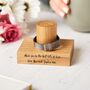 Personalised Ladies Watch Stand In Solid Oak, thumbnail 2 of 9