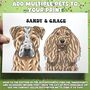 Personalised Half Airedale Terrier Print, thumbnail 7 of 10